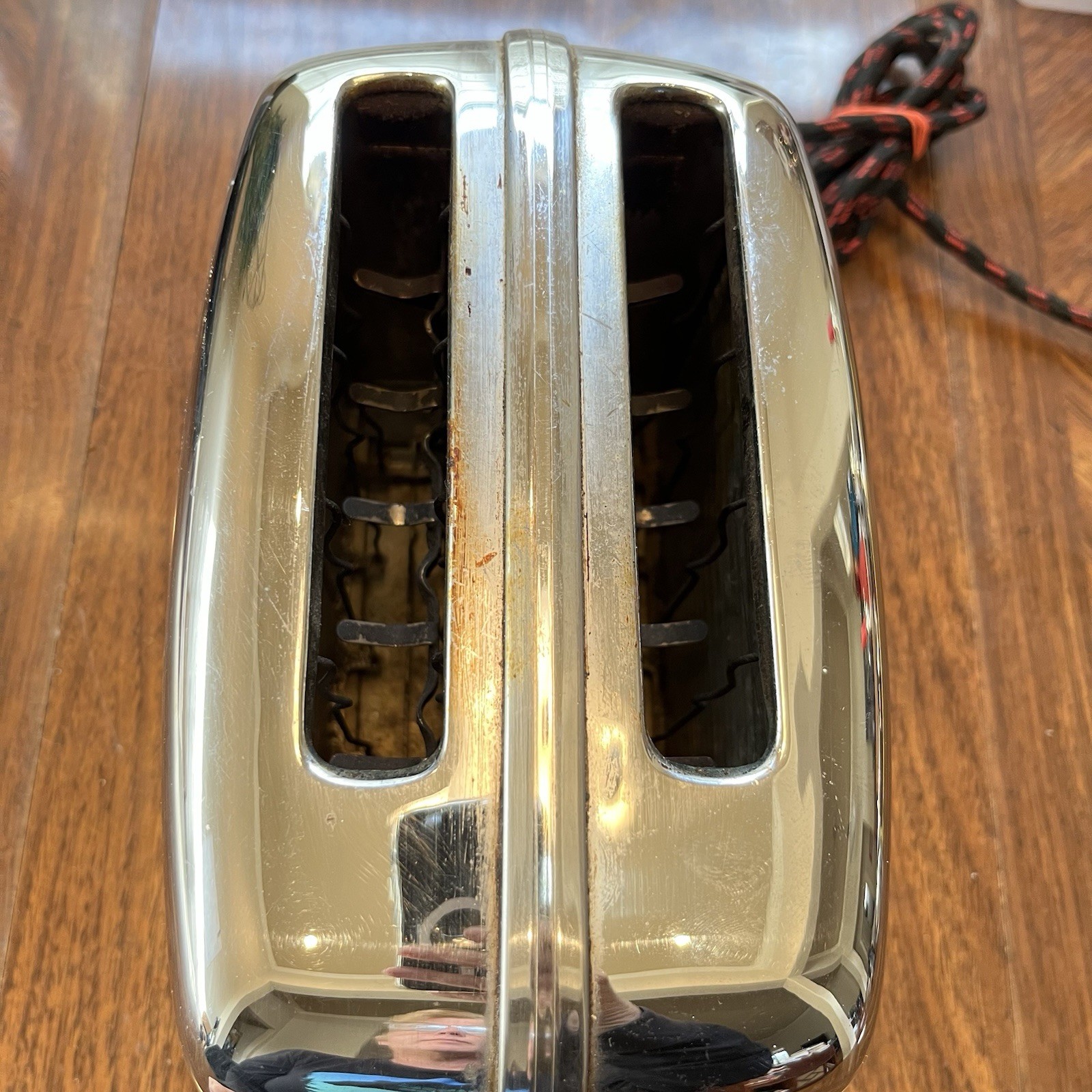 Toastmaster 1950s Chrome Automatic Pop Up Toaster  Model 1B14 MCM VTG