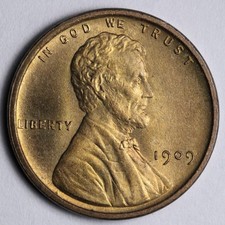 1909 VDB Lincoln Wheat Cent Penny BU UNCIRCULATED MS E180 SWEN