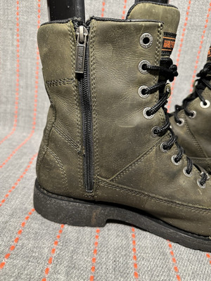 Harley Davidson Grafton Olive Green WP Motorcycle Boots D96193. Sz Men 7 Women 9 Harley Davidson Men main image 4