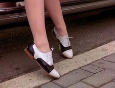 TWIN PEAKS  AUDREY BLACK & WHITE SHOES COSTUME