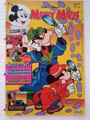 Mickey Mouse No. 9 - 02/25/1993 Walt Disney Comics Ehapa Publisher Disney Collectors