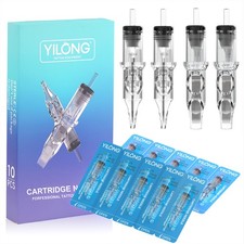 Disposable Transparent Tattoo Cartridge Needles for Liner Shader 10Pcs YILONG