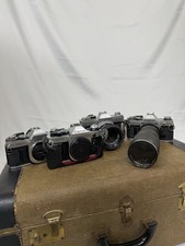 Vintage Canon 35mm Film Camera Lot   AE-1  FTb Models w/ Lenses