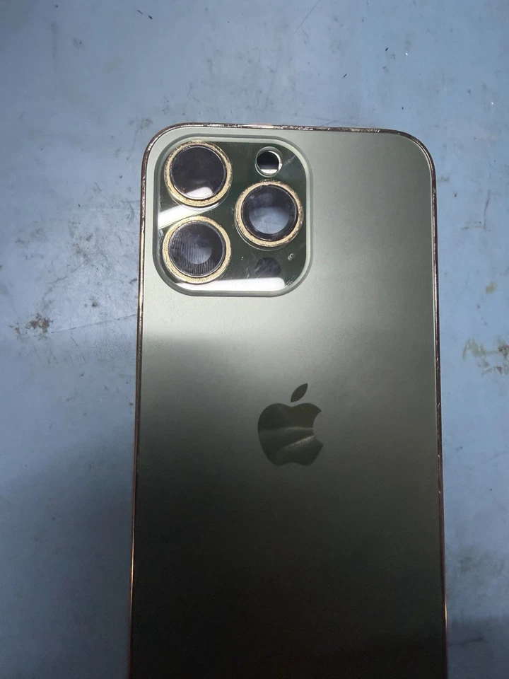 Marco de carcasa original de Apple color dorado/verde para iPhone 13 Pro OEM - LEER Foto 3 de 4