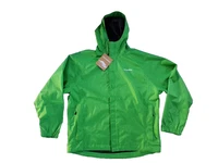 Grundens Men's XL Weather Watch Hooded Rain Jacket Fishing Green # 10361 NWT