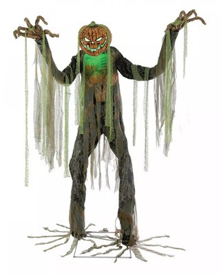 Riesiger Evil Pumpkin Animatronic als schaurige Halloween Dekoration