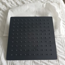 Highlife Slim Square Showerhead Black Matt Finish 200mm