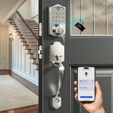 Veise Fingerprint Smart Front Door Lock with ...