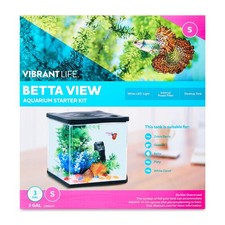 Aquarium Kit 3 Gal W/ 360  View  7 Color LED   Easy Setup Quiet  Clear
