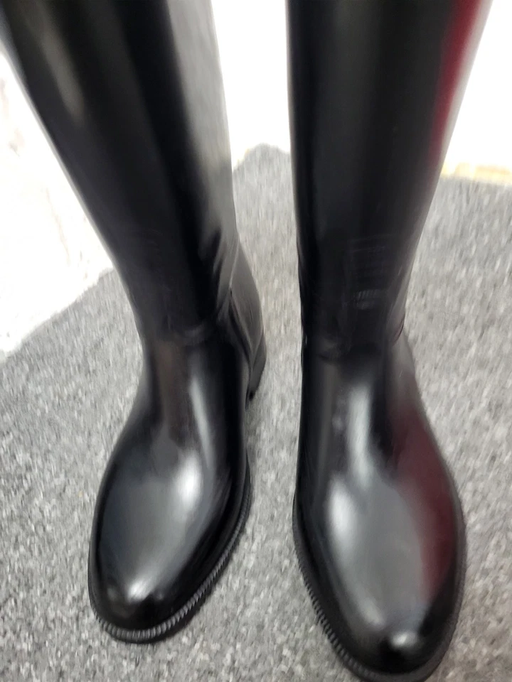 Stylo Black Wide Legged Knee High Horse Riding Boots Size Uk 5.5. PS*206032 - Image 4 of 4