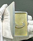 VINTAGE ART DECO HAMMERED SILVER PLATE? CIGARETTE OR CARD CASE BY W M CO N15