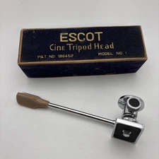 Vintage Escot Cine Tripod Head Model Number 1 Camera Accessory