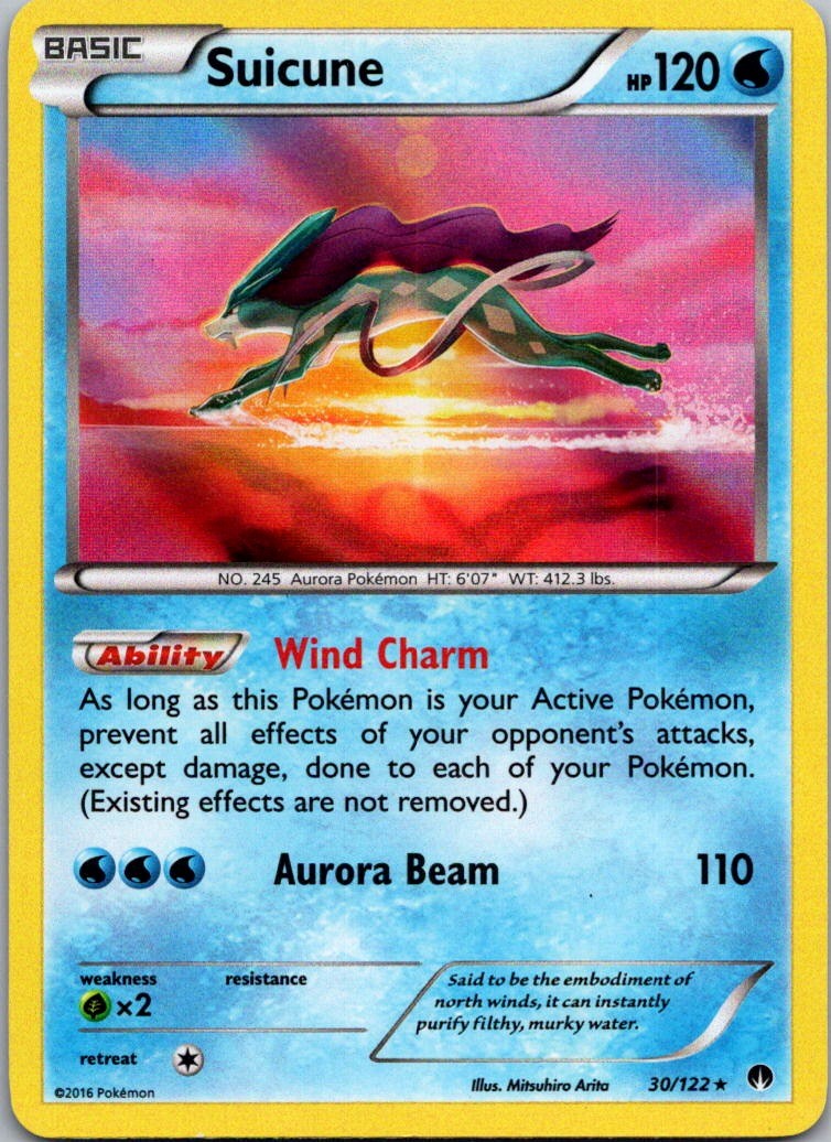 Suicune Holo Rare XY - BREAKpoint 30/122 NM