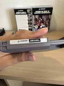 Konami Where in Time Is Carmen Sandiego? NES Game Manual