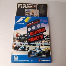 Australian Grand Prix Formula 1 F1  Offical Programnmes March 1997 X2 Magazines
