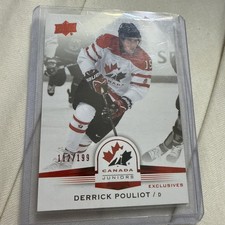 2014 Upper Deck Team Canada Juniors Exclusives /199 Derrick Pouliot #60 