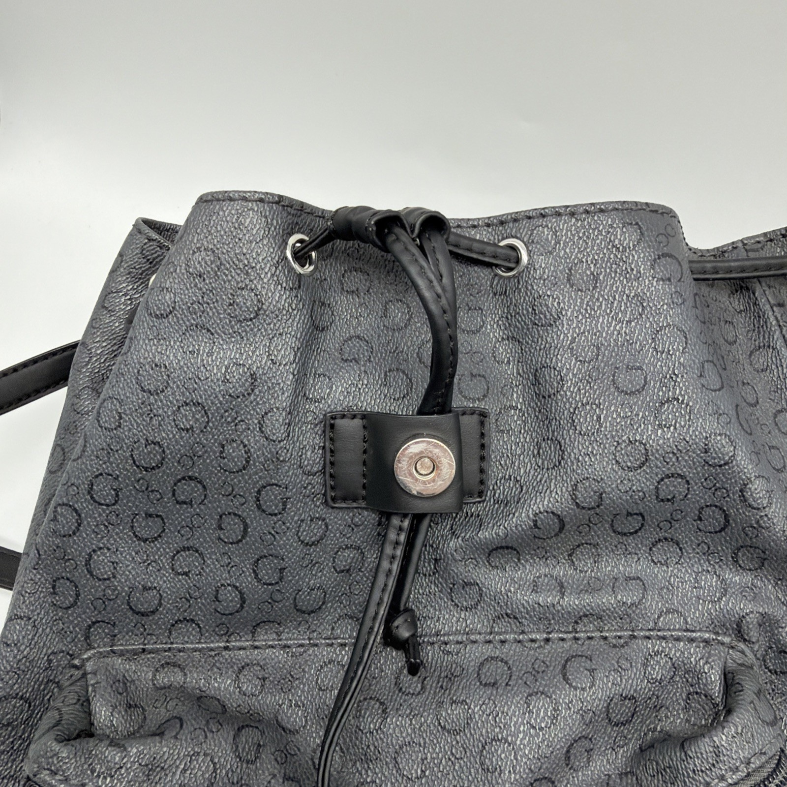 Guess Backpack Drawstring Black Logo - image 7
