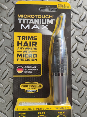 Micro Touch Titanium MAX All in One Personal Trimmer Nose Ears Neck New Improved