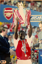 Kolo Toure signed Arsenal 12x8 photo RACC Trusted Seller ACGCert