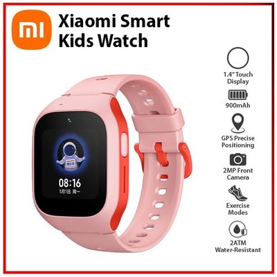 NEW Xiaomi Smart Kids Watch PINK GPS Bluetooth Video Call Android iOS Smartwatch