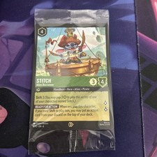 Stitch Azurite Sea Promo Card #8/P2 Disney Lorcana Hero Alien Pirate RARE VHTF