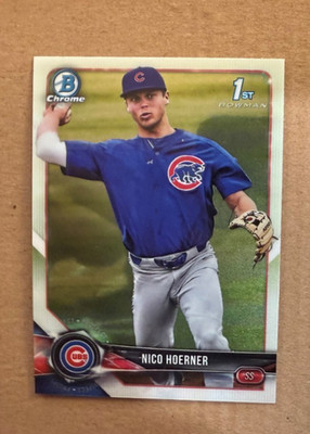 NICO HOERNER - 2018 1st Bowman Draft Chrome #BDC-165    FS  QTY