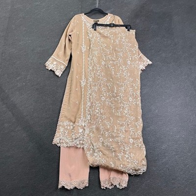 STRING & THREAD Azure Mocha Heritage Three Piece Set Women's Size M