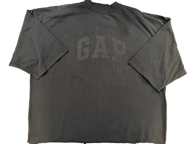 Yeezy Gap Shirt Mens XL Black YZY GAP Dove Graphic Mock Neck Oversized Boxy