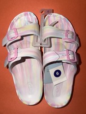 Cat And Jack Size 6 Kids Multicolor Slip On Sandals