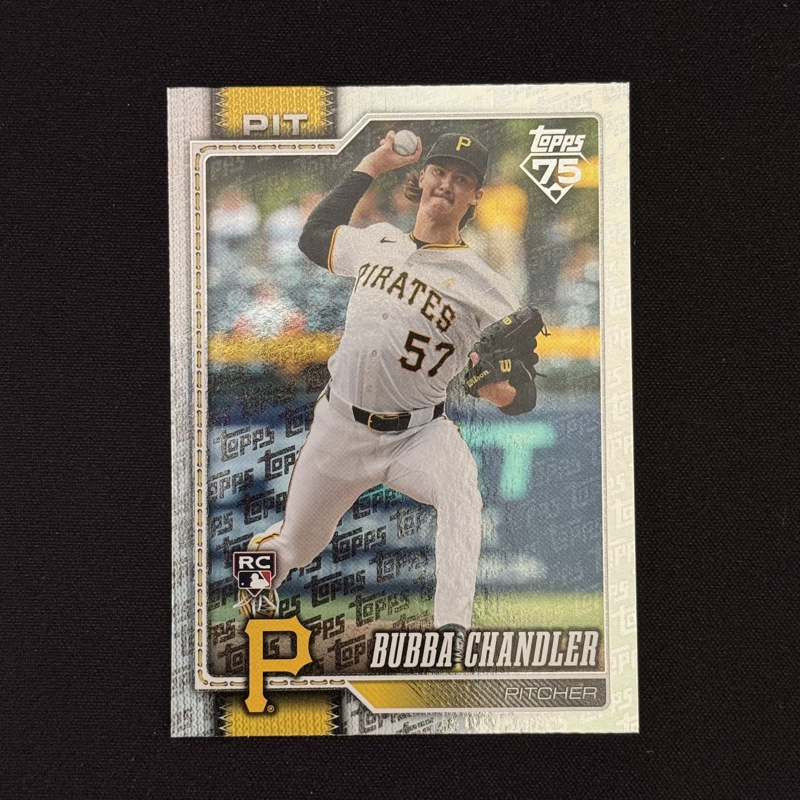 Bubba Chandler 2026 Topps Series 1 Topps Logo Foil Pattern Rookie Card #283