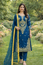 SALWAR KAMEEZ PAKISTANI INDIAN WEDDING PARTY DRESS WEAR BOLLYWOOD SUIT SHARARA