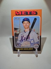 2024 Topps Heritage High Number Real One AUTO Taylor Kohlwey RC #ROA-TK Mets