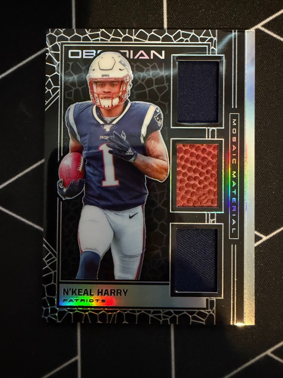 N'Keal Harry Panini Obsidian Mosaic Material #MM19 Base