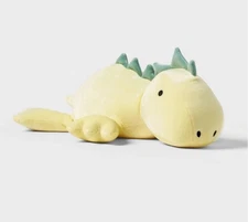 Pillowfort  Yellow Dinosaur 3lb Weighted Sensory Animal Plush Throw Pillow