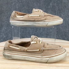 Sperry Top Sider Shoes Womens 5.5 M Boat Tan Lace Up Low Top Comfort Round Toe