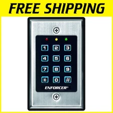 Indoor 12-Button Backlit Keypad - Stainless Steel