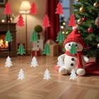  5 Pcs Christmas Ceiling Hanging Decorations Tree Ornament Party Favor Garland