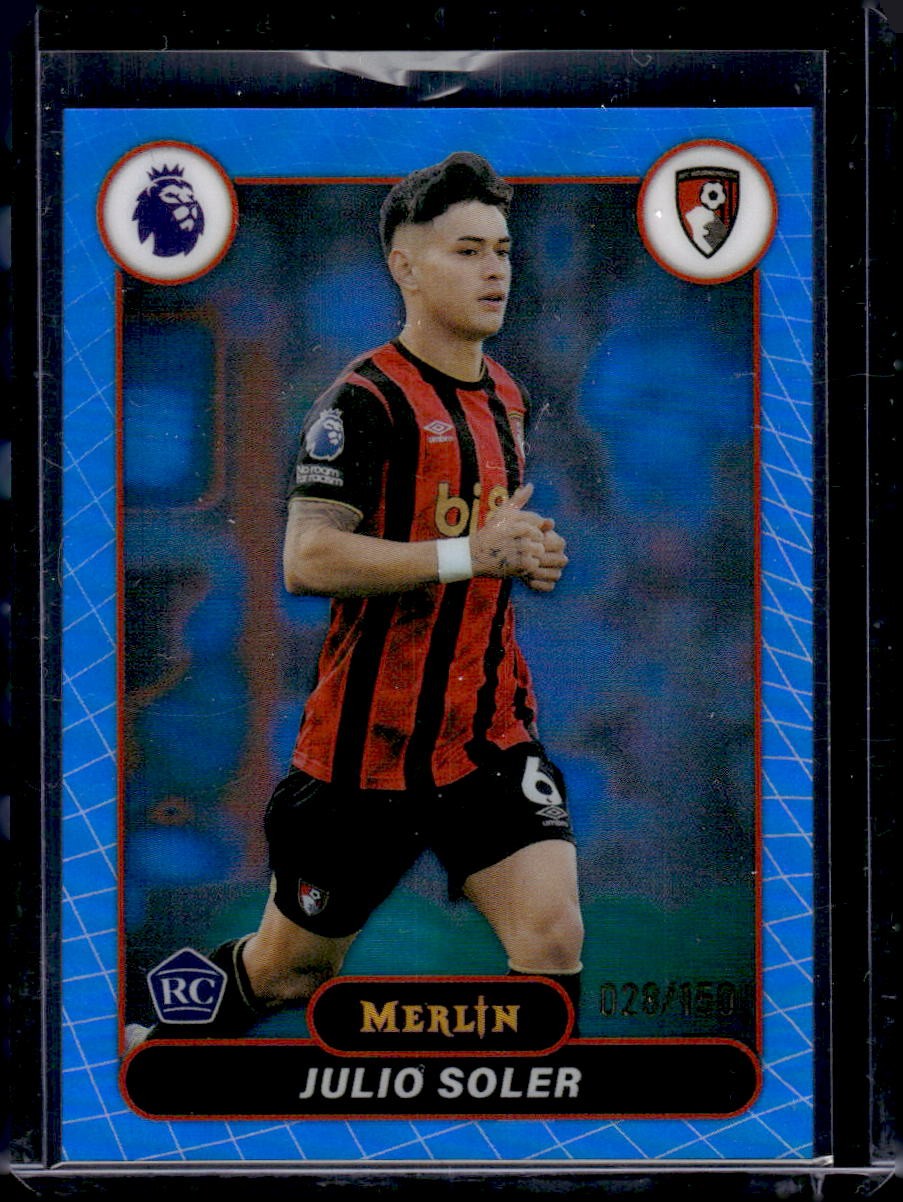 2026 Merlin Premier League #4 Julio Soler Blue Refractor #/150