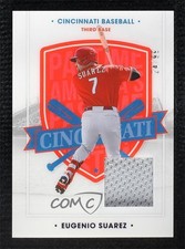 2021 Panini Chronicles America's Pastime Swatches Blue 24/99 Eugenio Suarez 0c6