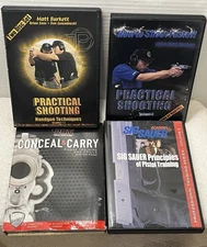 Personal Firearm/Handgun Shooting Safety DVD Lot/4 Matt Burkett Titles/READ