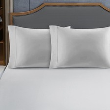 1000 Thread Count 100 Egyptian Cotton King Size Pillowcases Set of 2, Sateen...