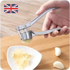 STAINLESS STEEL GARLIC CRUSHER SQUEEZER PRESS MASHER MINCER KITCHEN MANUAL TOOL