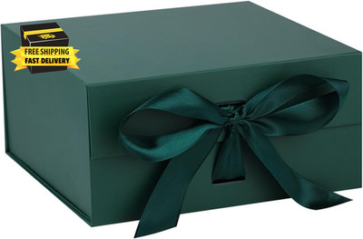 Green Gift Box,6X6X3 Inches Gift Boxes with Lids for Presents with Magnetic Clos