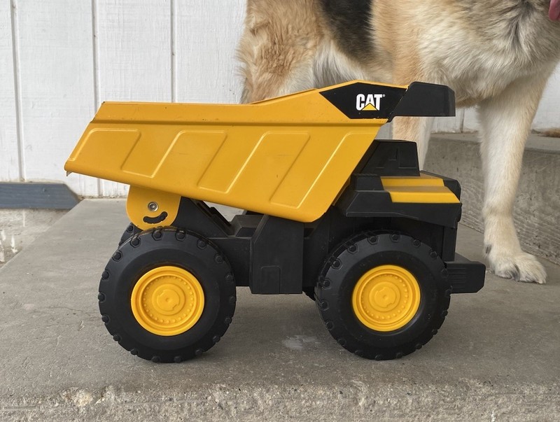 CAT Funrise #82353 Toy Dump Truck Caterpillar Hauling Construction Play