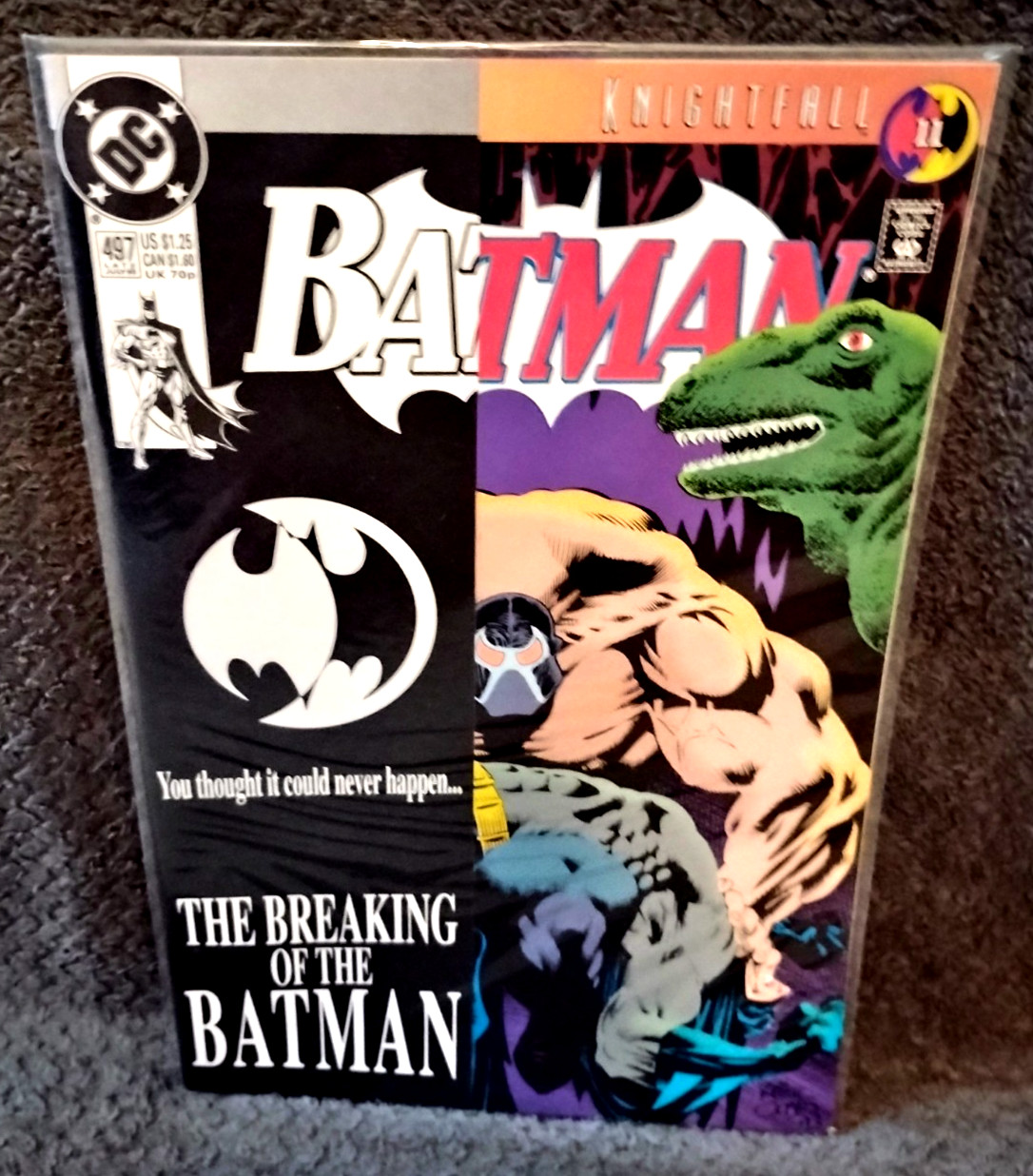 BATMAN #497 NM 1993 DC Comics - Key Issue - Bane breaks Batman's back - unread