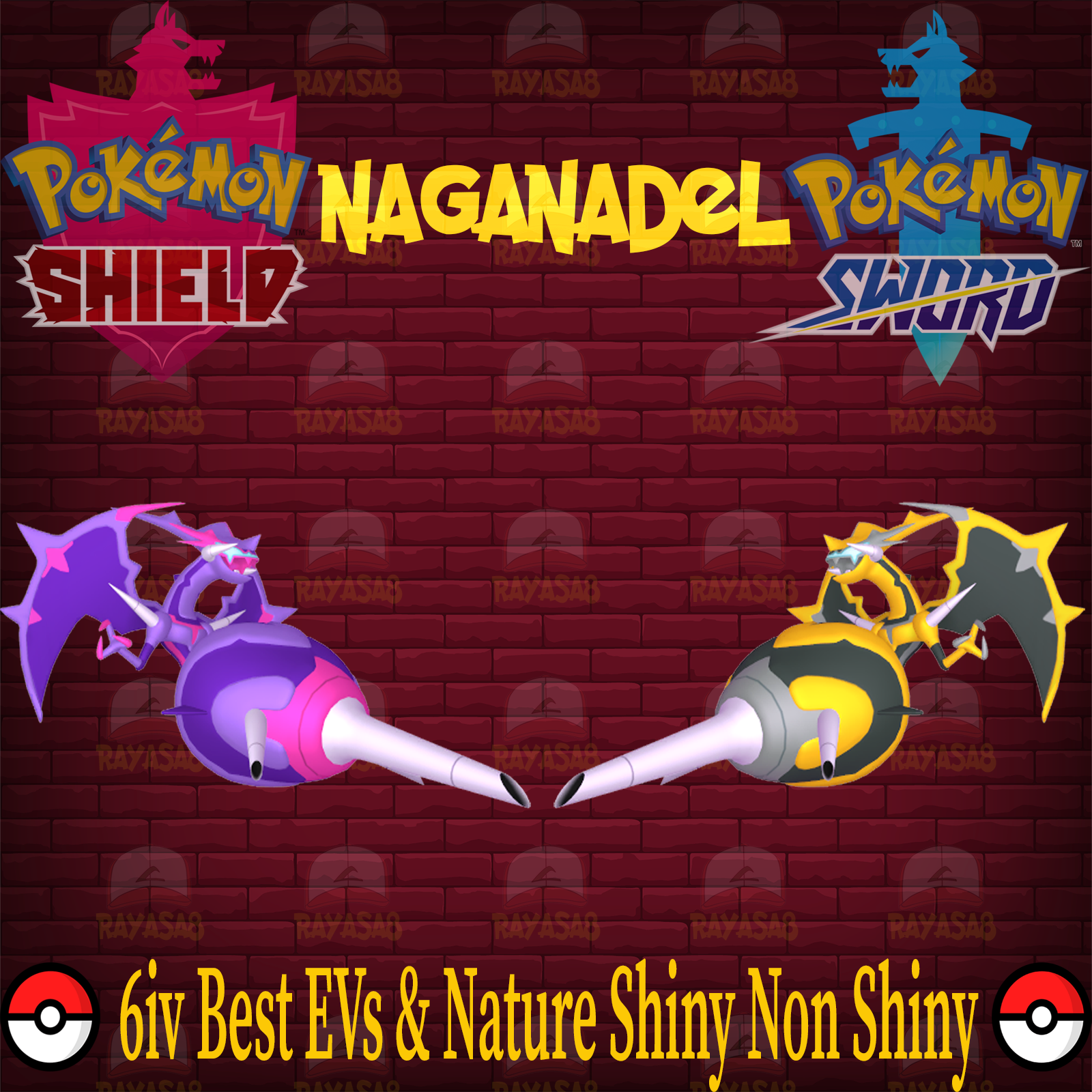 Naganadel Shiny Non Shiny Best Stats Pokemon Sword And Shield Home Ebay Naganadel Shiny Non Shiny Best Stats Pokemon Sword And Shield Home Ebay