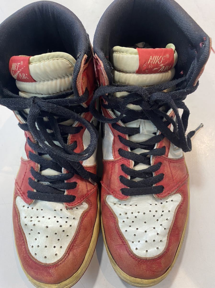 NIKE AIR JORDAN 1 CHICAGO White x Red x Black Men's US8.5 1994