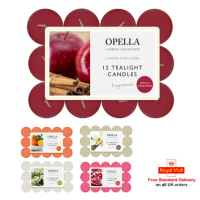 Scented Tea Lights - various fragrance candles tealights 3.5 Hours   Time