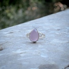 Incredible Rose Quartz Gemstone 925 Sterling Silver Handmade Ring All Size