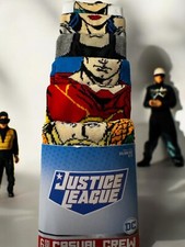 Justice League Casual Crew Socks 6Pair Pack Size 8-12 Age 14 